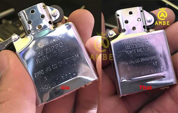 Đặc điểm nhận biết Zippo fake